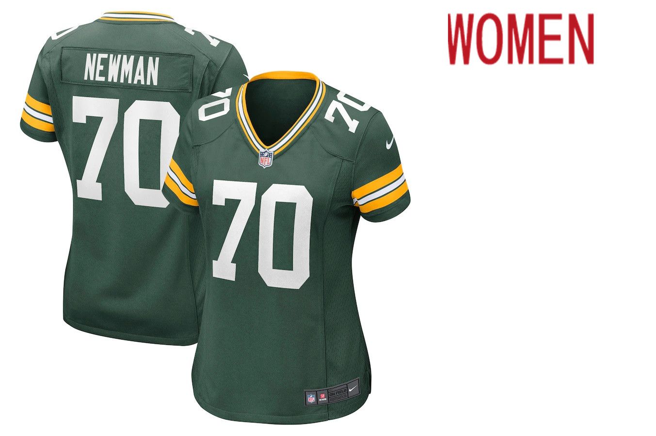 Women Green Bay Packers #70 Royce Newman Green Nike Game NFL Jersey